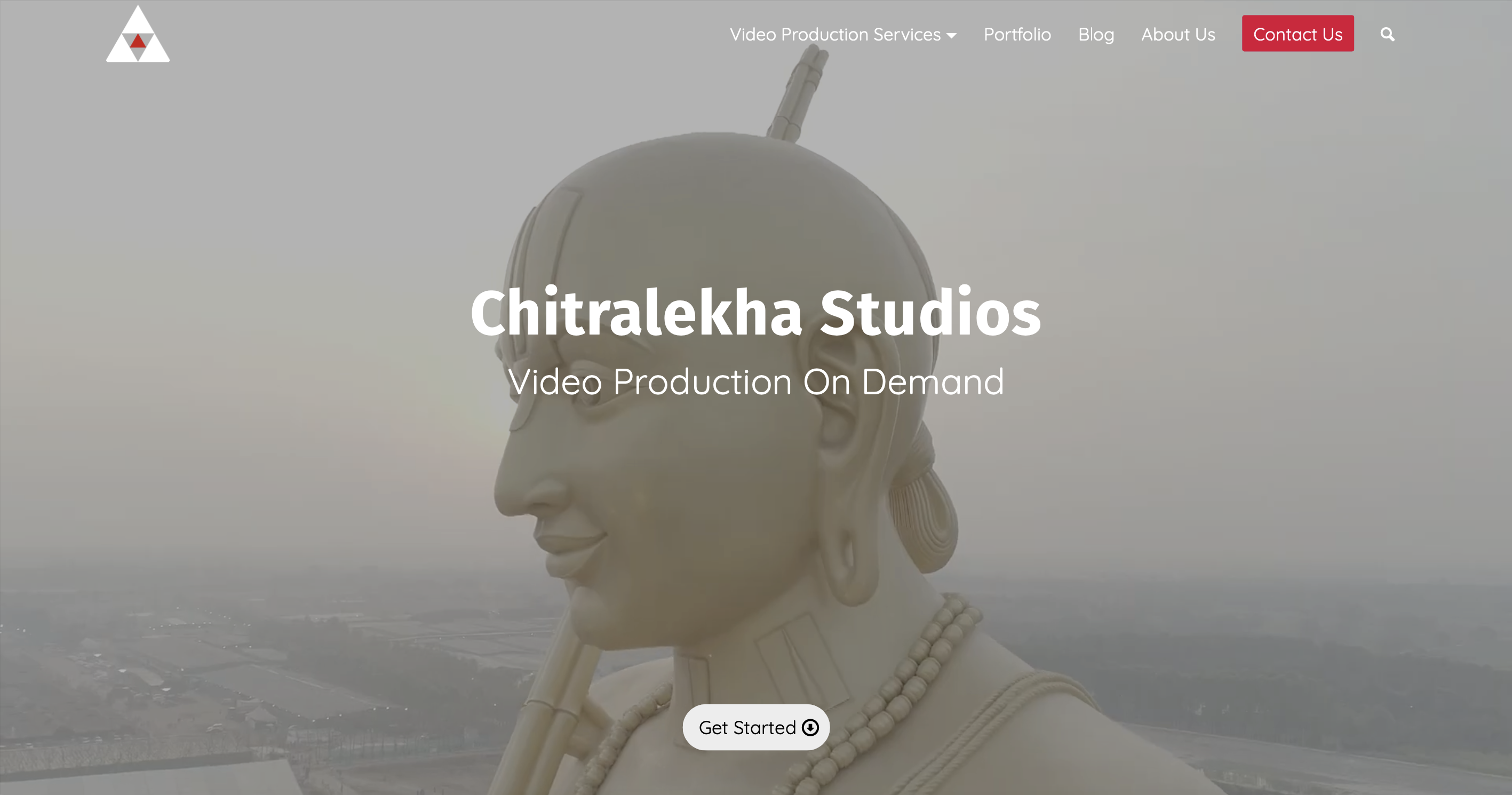 A screenshot of Chitralekha Studios home page